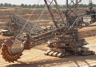 Reliable bearings used in largest bucket-wheel excavator